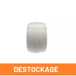 Cordage polypropylène blanc en diamètre 10 mm -1 bobine de 110 mètres