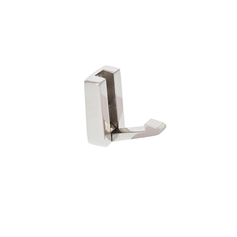 Crochet porte-vêtement pliable carré en inox 316