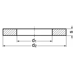 Lot de rondelles plates grade A M16 ISO 7089 acier 200HV GEOMET 500A