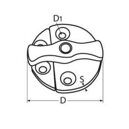 Loquet pivotant en inox 316