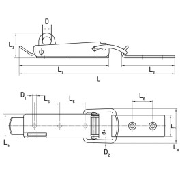 Grenouillère en inox 304