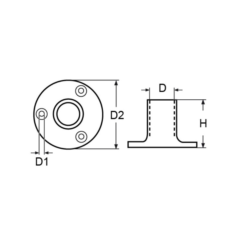 Aimant plat en ferrite dure avec trou fraisé 32 mm : Eléments Aimant plat en ferrite dure avec trou fraisé 32 mm : Eléments