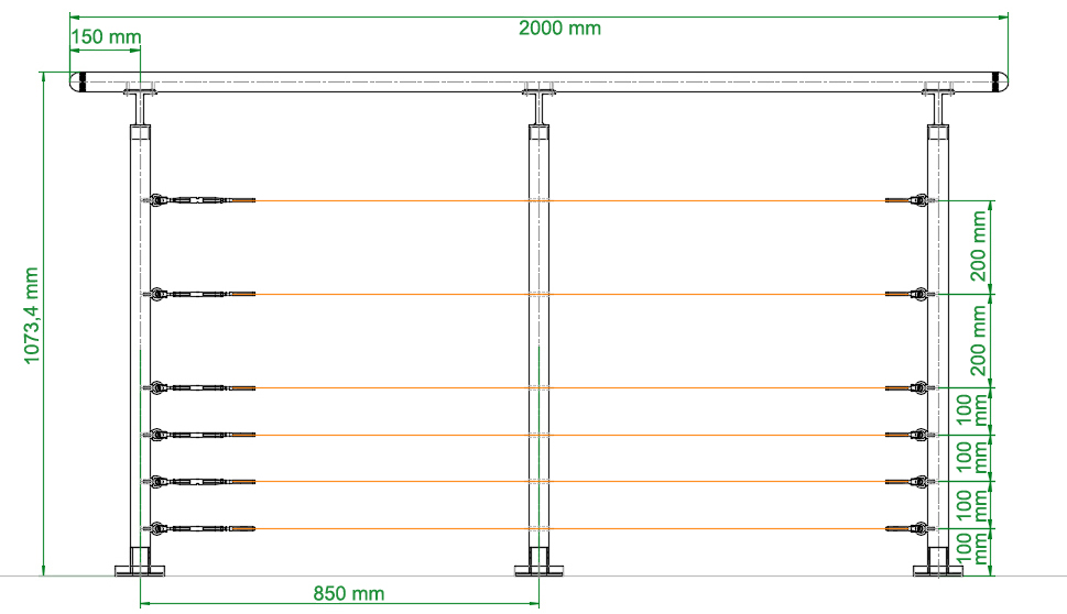 Modèles de garde corps pour piscine