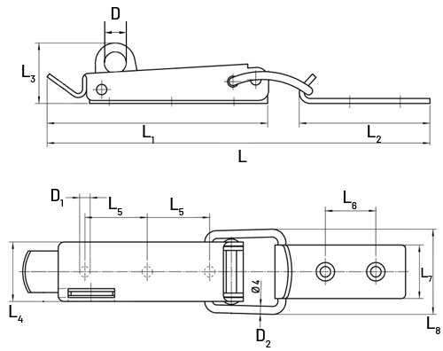 Grenouillère en INOX 304